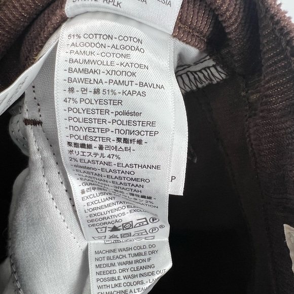 Levi’s Wedgie Straight Corduroy Brown High Rise Pants - Picture 7 of 7